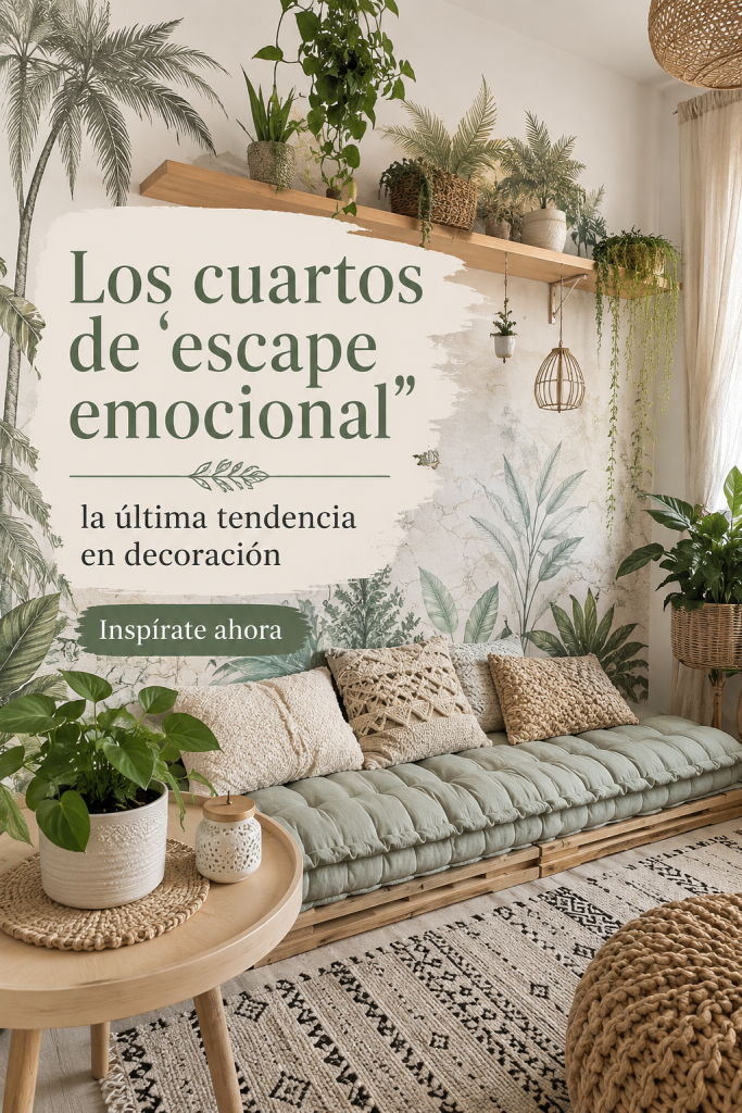 Chambre d'escape émotionnel avec des couleurs apaisantes et un mobilier design