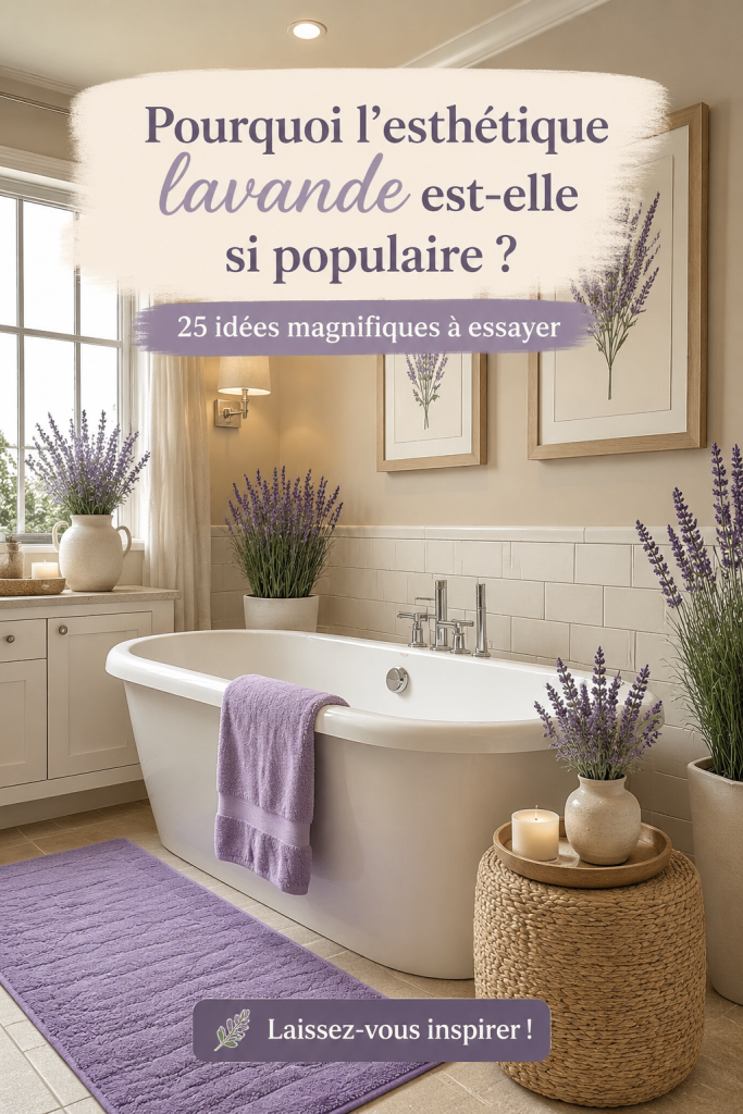 Un salon lumineux décoré en nuances de lavande, illustrant l'esthétique tendance des appartements.