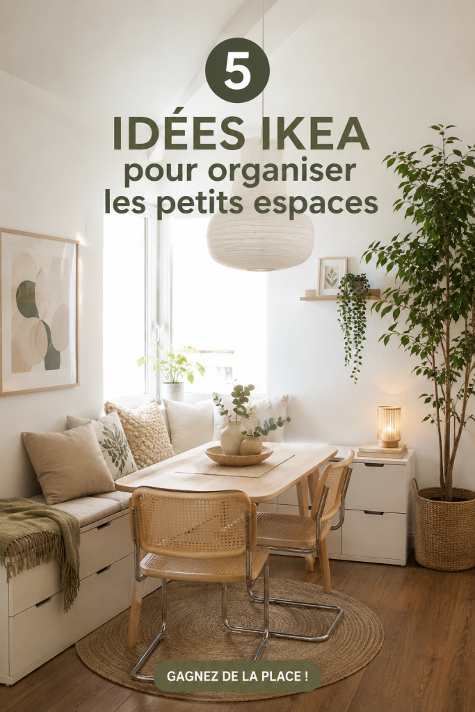 Un salon aménagé avec des meubles IKEA optimisant l'espace