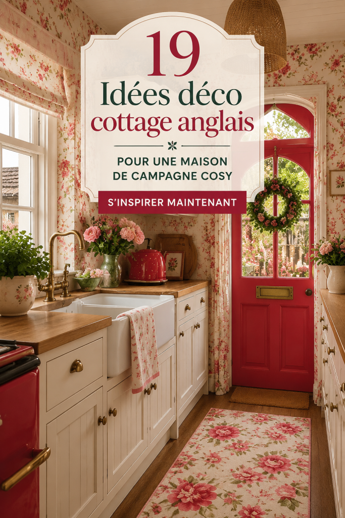 Exemple de décoration cottage anglais avec des couleurs douces et des textures chaleureuses