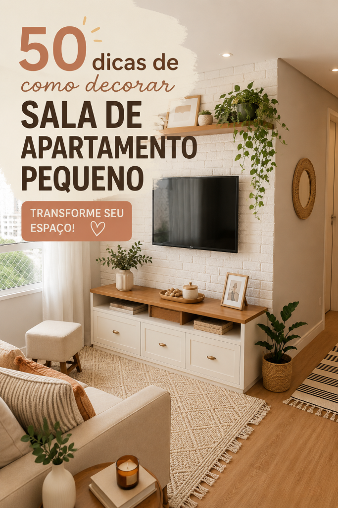 Petit salon d'appartement décoré avec style et fonctionnalité.