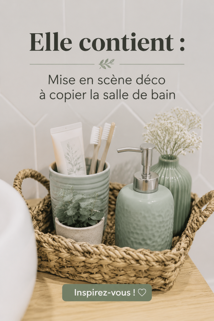 Salle de bain moderne avec un design élégant et bien décoré.