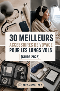 Accessoires de voyage essentiels pour un vol confortable