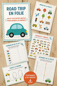 Un pack d'activités ludiques pour animer des road trips en famille