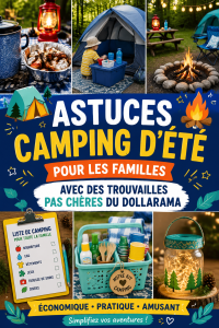 Aperçu d'une belle sortie en famille au camping pendant l'été