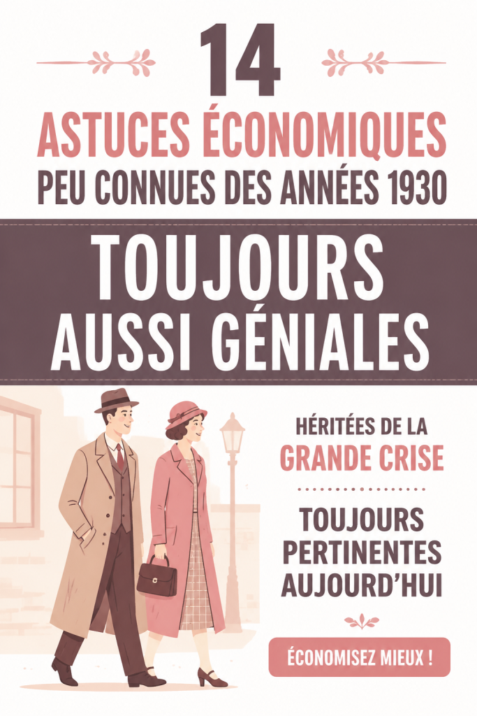 Astuce frugale vintage inspirée des années 1930