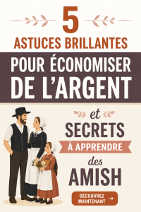 Aperçu d'un style de vie Amish avec un marché artisanal et des produits locaux en vente.