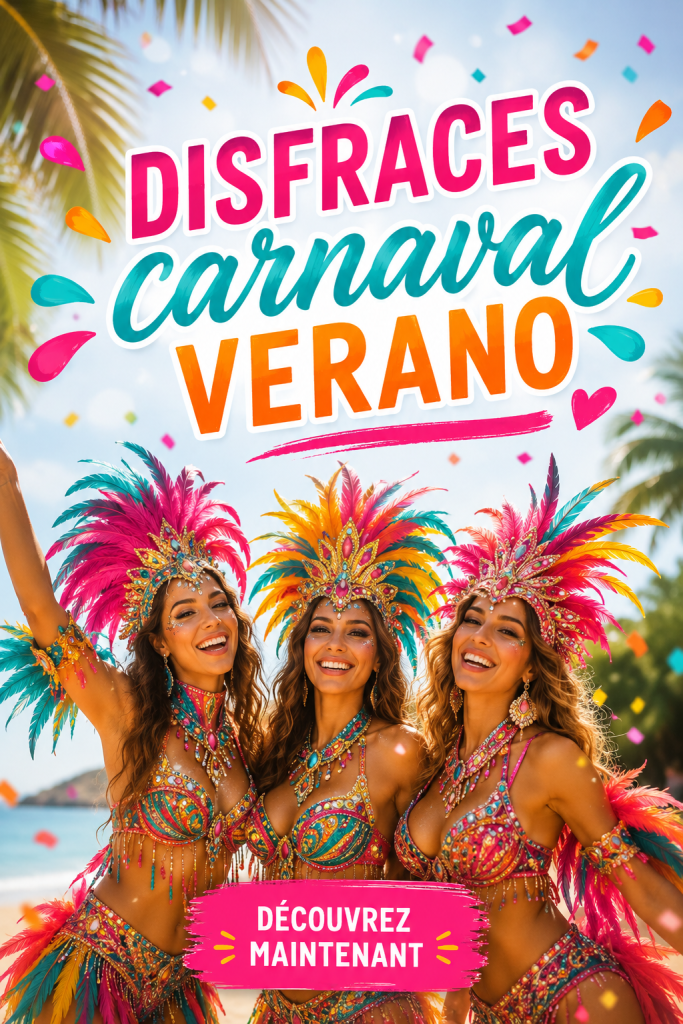 Costume coloré pour carnaval d'été sur fond amusant.