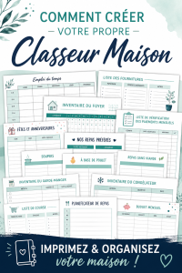 Un carnet d'organisation coloré sur une table avec des fournitures de bureau.