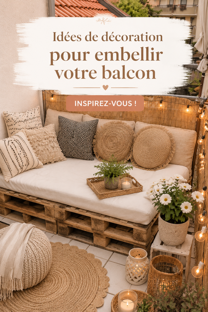 Un balcon décoré avec des plantes et des meubles confortables pour créer un espace de détente.