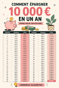 Femme souriante regardant ses économies avec un carnet de budget à la main.