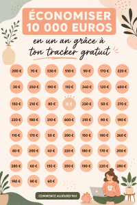 Femme utilisant un tracker pour suivre ses dépenses et économiser de l'argent.