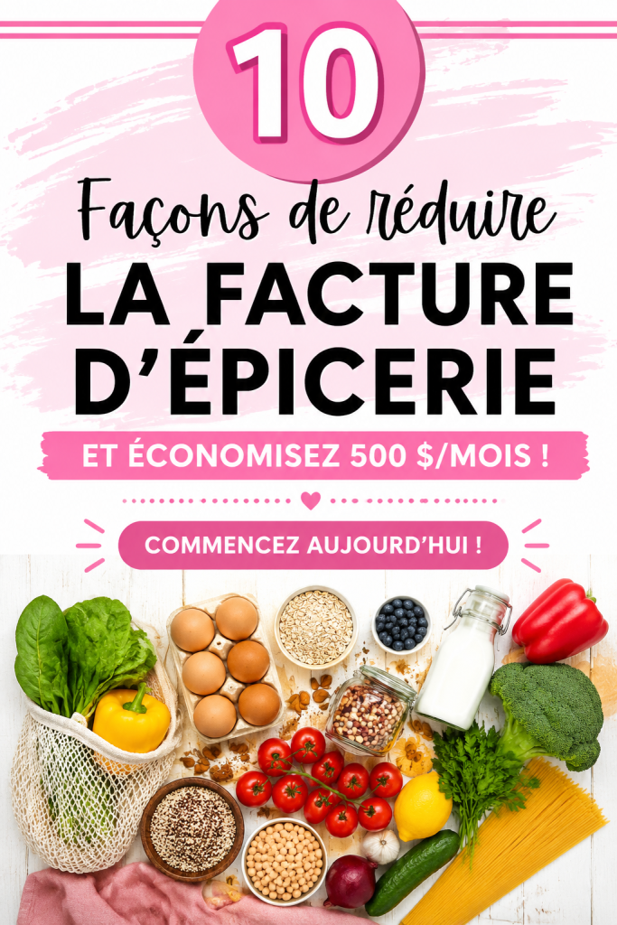 Femme heureuse faisant ses courses avec une liste en main, représentant des astuces pour économiser.