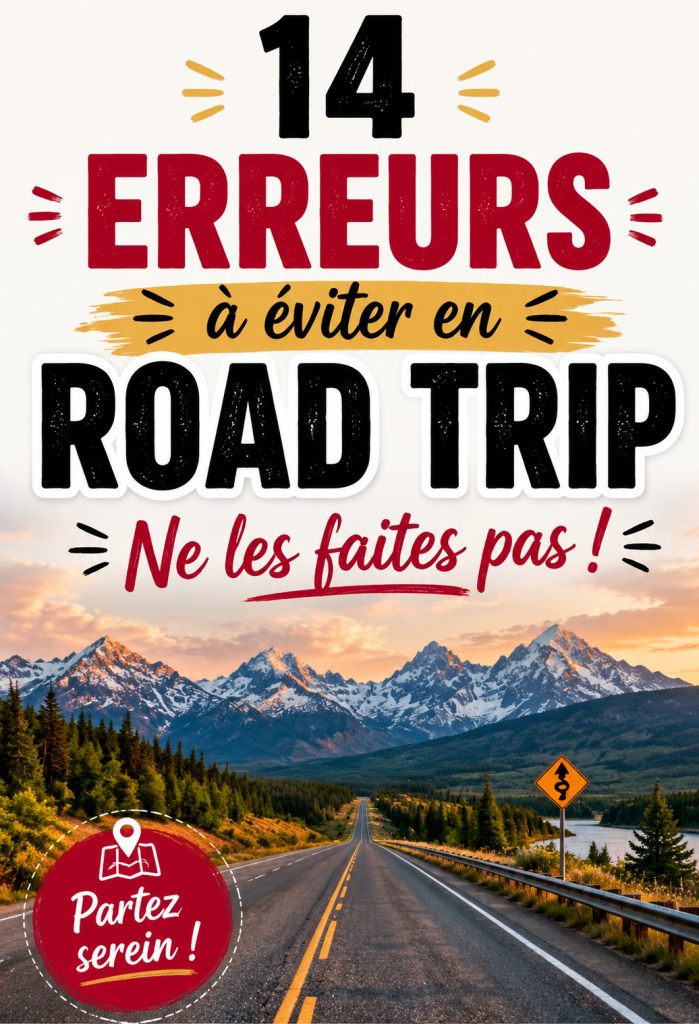 Une famille heureuse en voiture, prête pour un road trip sans erreurs.