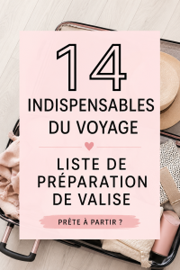 Jeune femme rassemblant ses essentiels de voyage sur un lit pour préparer sa valise.