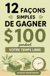 Femme souriante travaillant sur un ordinateur à domicile pour gagner de l'argent