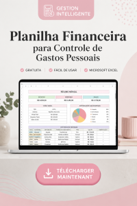 Une planilha financière sur un écran d'ordinateur illustrant la gestion des dépenses personnelles.