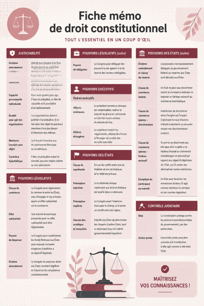 Guide pratique sur le droit constitutionnel avec des illustrations des institutions clés