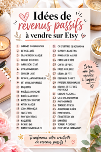 Femme créant des produits pour sa boutique Etsy