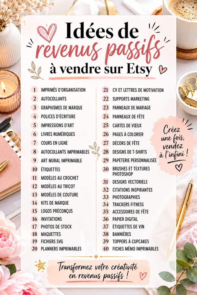 Femme créant des produits pour sa boutique Etsy