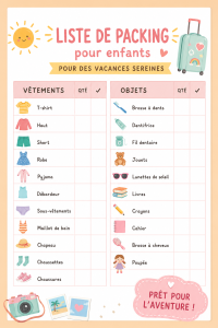 Famille heureuse préparant une valise pour les vacances