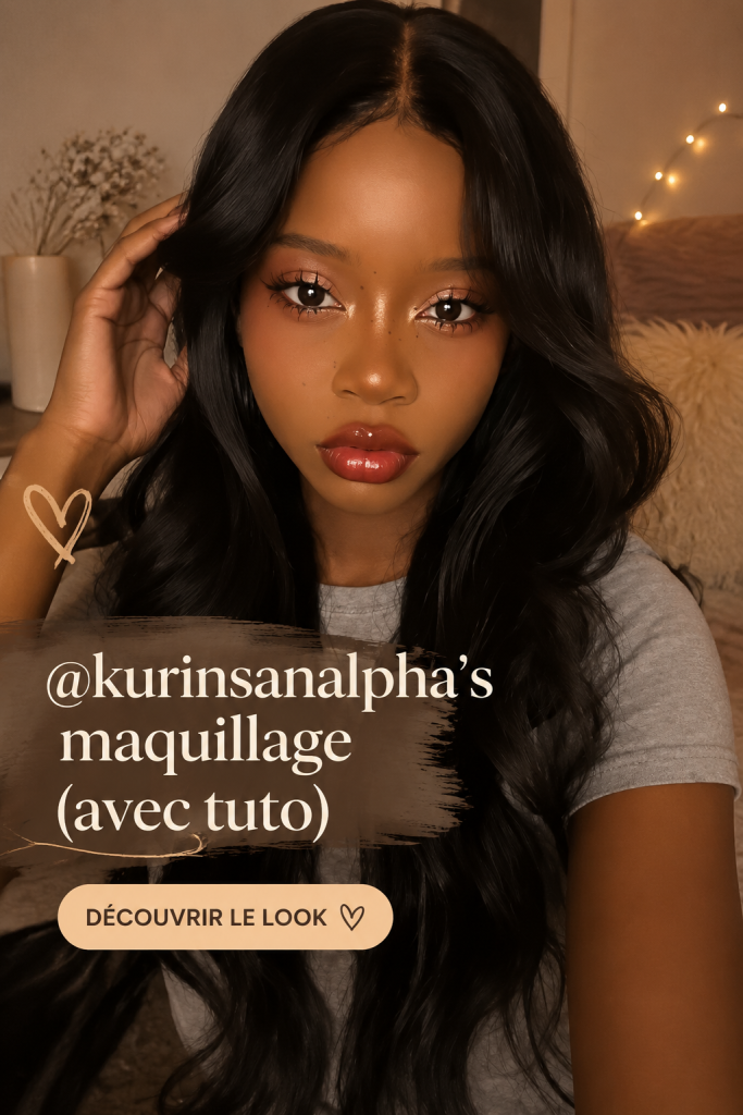 Maquillage inspiré d'Arobase avec des tons modernes et techniques artistiques.