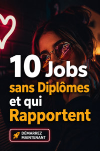 Une femme heureuse au travail dans un métier sans diplôme