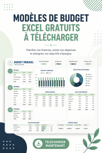 Modèles de budget Excel gratuits à télécharger pour une meilleure gestion financière.