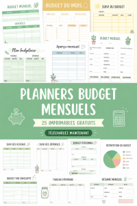 Exemple de modèles de budget mensuel gratuits à imprimer