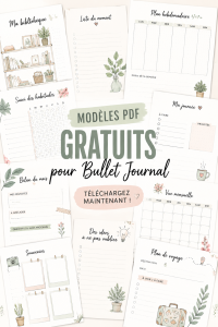 Des modèles gratuits de bullet journal prêts à imprimer