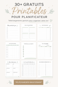 Modèles de plannings gratuits à imprimer pour organiser sa vie.