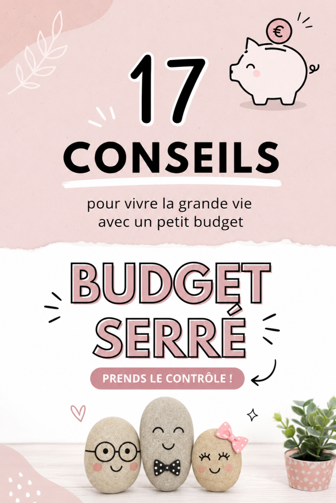 Femme souriante examinant des options de shopping avec un budget limité.