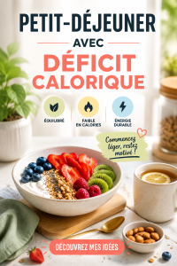 Petit-déjeuner léger avec un smoothie et des fruits frais