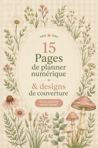 Une collection de pages de planificateur digital élégantes et gratuites