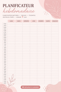 Un planner hebdomadaire ouvert sur une table, prêt à être utilisé pour la gestion du temps
