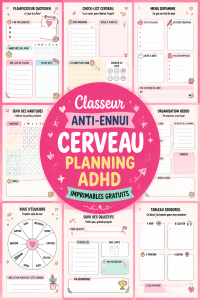 Une image illustrant un planner coloré et engageant pour aider à organiser ses tâches quotidiennes avec ADHD.