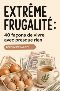 Une femme souriante proposant des astuces pour vivre frugalement.
