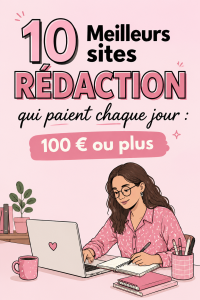 Une femme souriante écrivant sur un ordinateur portable, symbolisant les opportunités de rémunération en écriture.