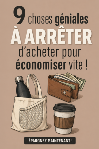 Image illustrant des articles superflus à éviter pour économiser