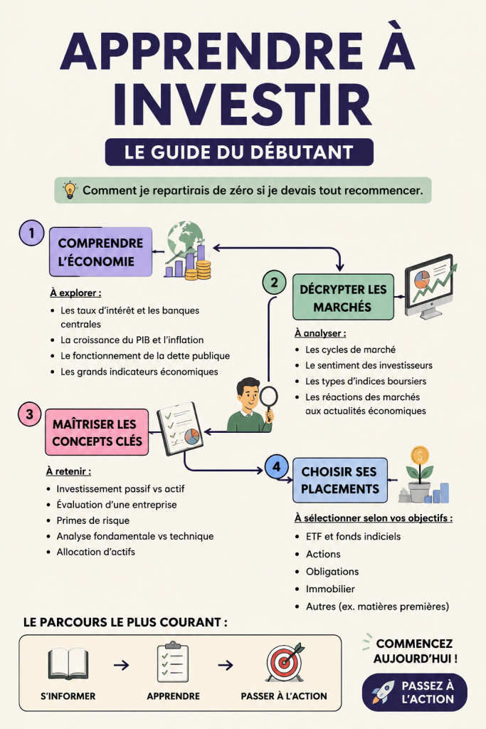 Femme souriante examine un graphique d'investissement avec une calculatrice.