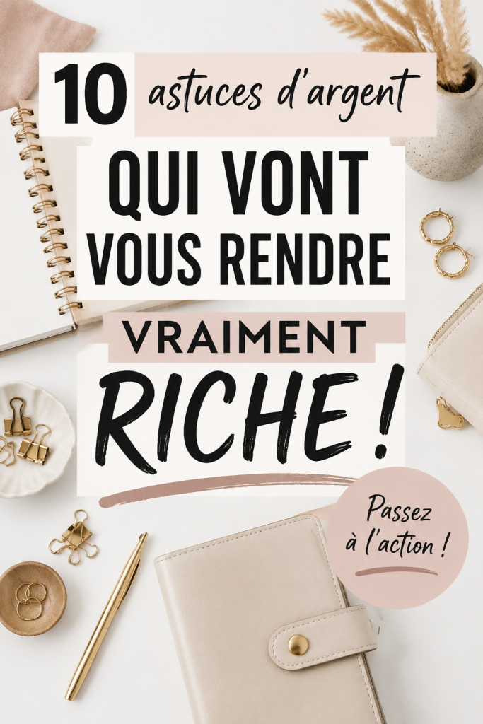 Une femme souriante examinant ses finances avec un carnet et un ordinateur, illustrant des astuces pour mieux gérer son argent.