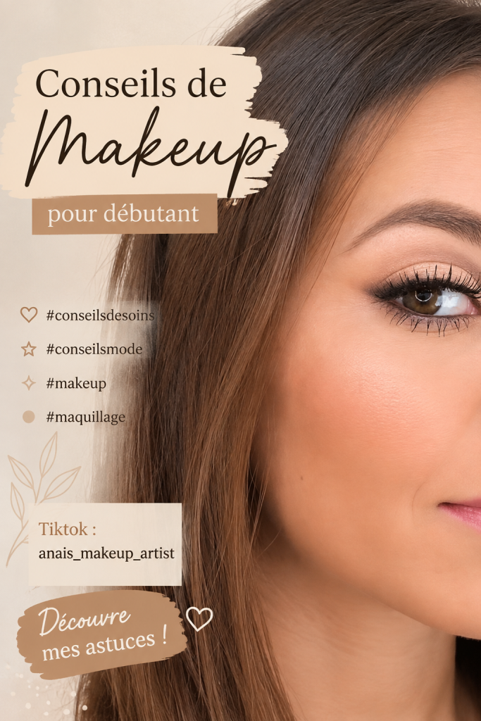 Femme appliquant un maquillage coréen naturel, montrant des techniques simples pour débutants.