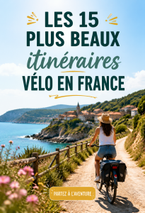 Famille en vélo sur un itinéraire pittoresque en France