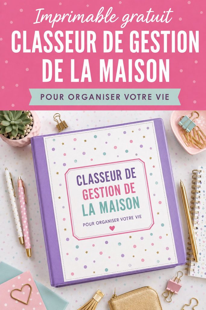 Binder de gestion imprimable pour organiser les finances personnelles