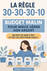 Une femme souriante en train de gérer son budget avec un carnet et un stylo