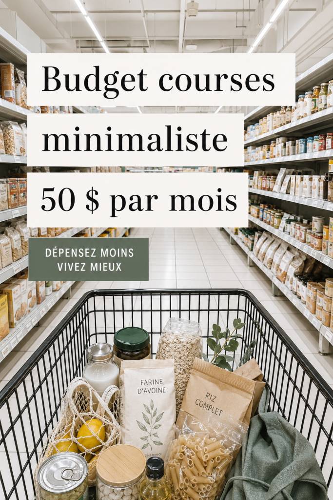 Femme préparant des repas sains avec un budget limité de 50 euros