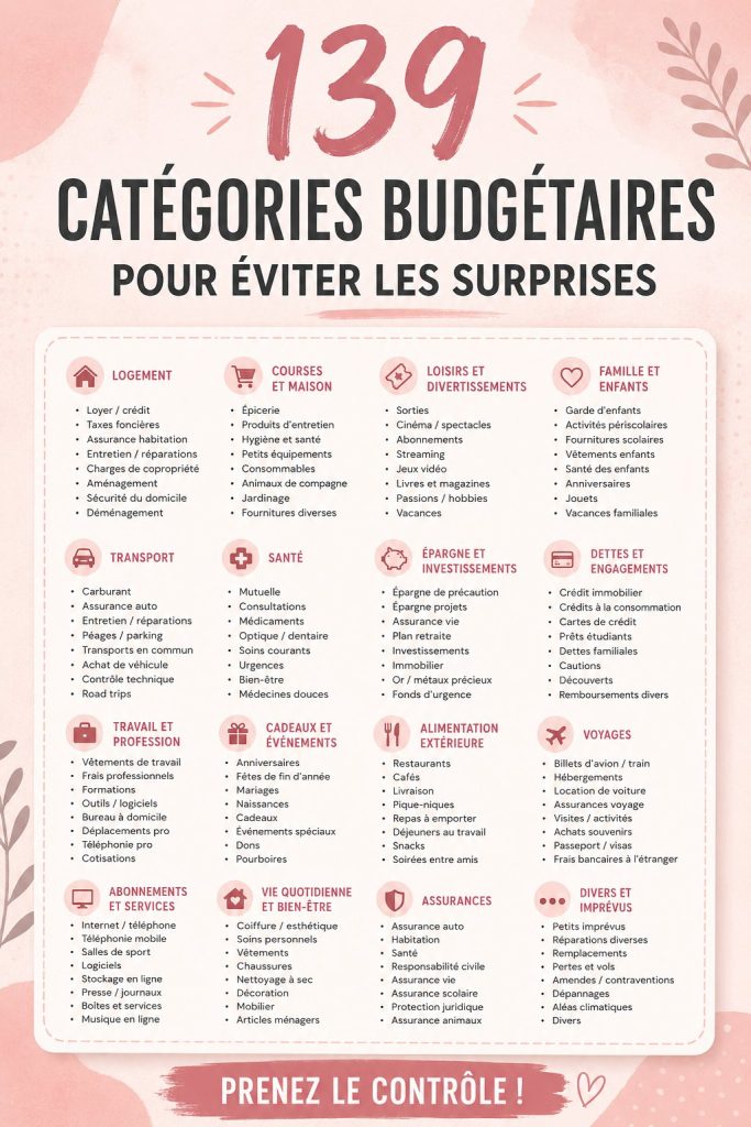 Femme souriante en train de gérer son budget avec des catégories bien définies