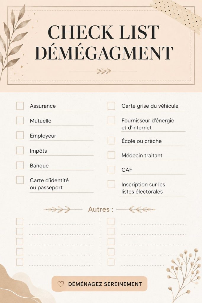 Check-list pratique pour un déménagement réussi