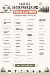 Checklist de voyage pour préparer votre caravane.