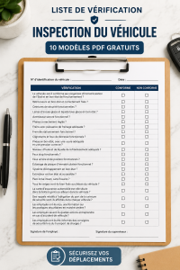 Modèle de liste de vérification pour inspection de véhicule